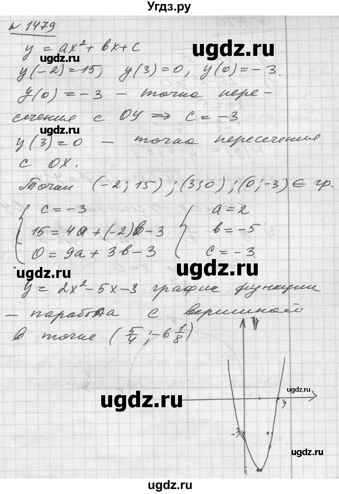 ГДЗ (Решебник №1) по алгебре 10 класс Ш.А. Алимов / упражнение-№ / 1479