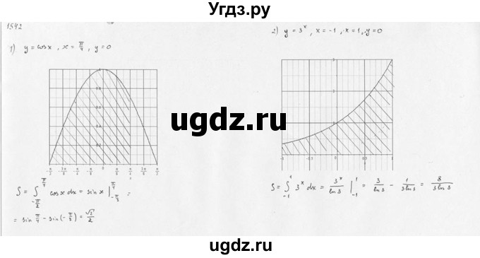 ГДЗ (Решебник №1) по алгебре 10 класс Ш.А. Алимов / упражнение-№ / 1542(продолжение 2)