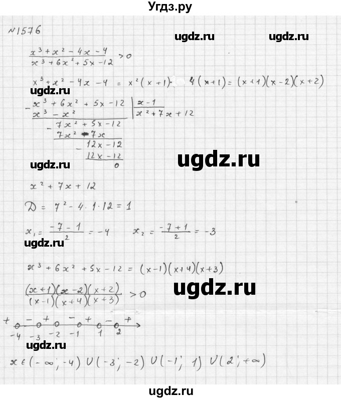 ГДЗ (Решебник №1) по алгебре 10 класс Ш.А. Алимов / упражнение-№ / 1576(продолжение 2)