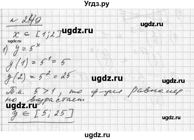 ГДЗ (Решебник №1) по алгебре 10 класс Ш.А. Алимов / упражнение-№ / 249