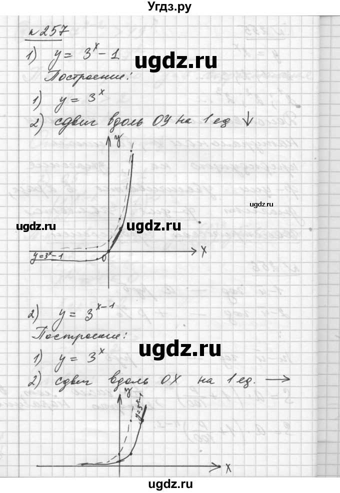 ГДЗ (Решебник №1) по алгебре 10 класс Ш.А. Алимов / упражнение-№ / 257