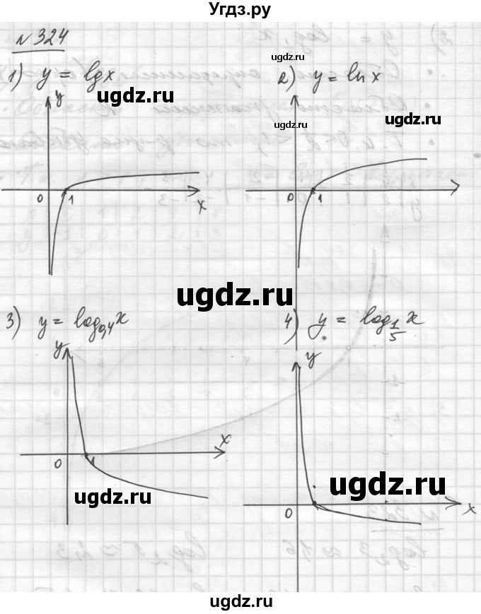 ГДЗ (Решебник №1) по алгебре 10 класс Ш.А. Алимов / упражнение-№ / 324