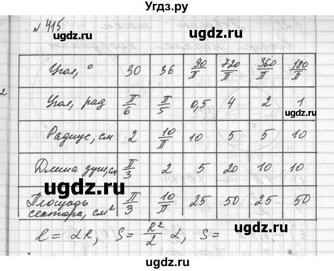 ГДЗ (Решебник №1) по алгебре 10 класс Ш.А. Алимов / упражнение-№ / 415