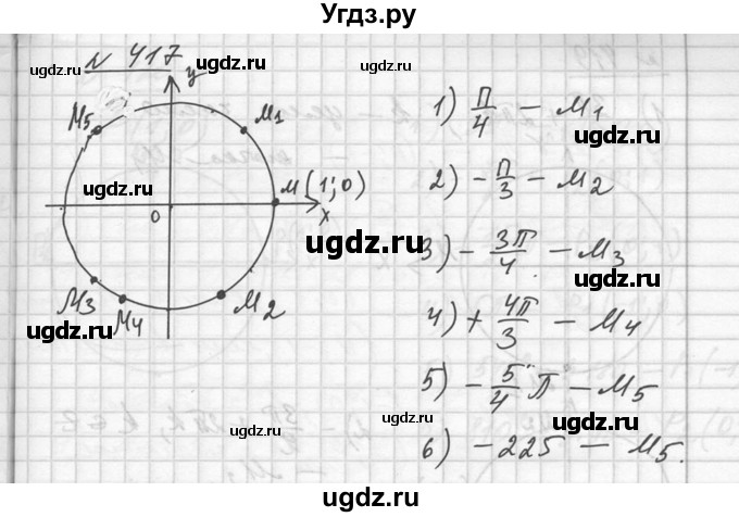 ГДЗ (Решебник №1) по алгебре 10 класс Ш.А. Алимов / упражнение-№ / 417