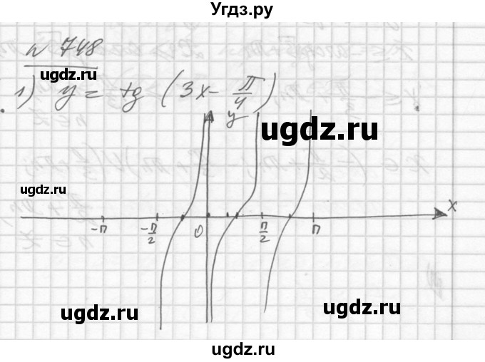 ГДЗ (Решебник №1) по алгебре 10 класс Ш.А. Алимов / упражнение-№ / 748
