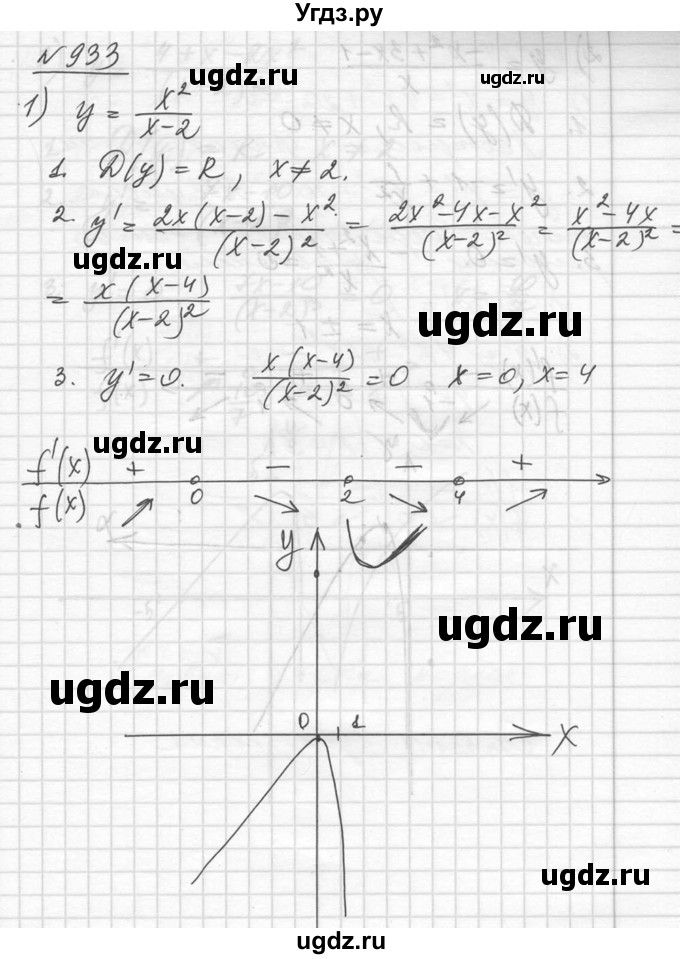 ГДЗ (Решебник №1) по алгебре 10 класс Ш.А. Алимов / упражнение-№ / 933