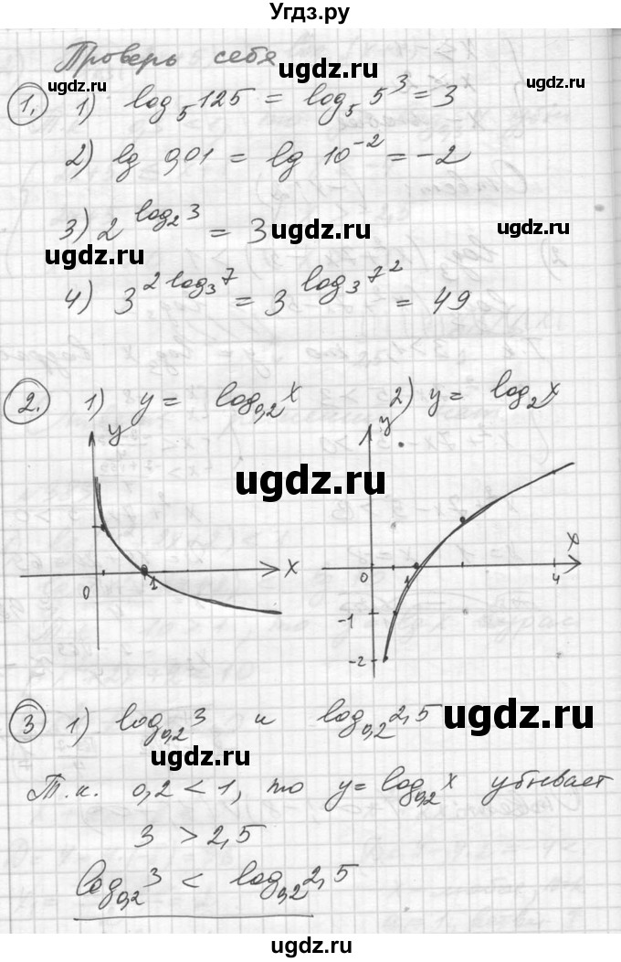 ГДЗ (Решебник №1) по алгебре 10 класс Ш.А. Алимов / проверь себя, глава-№ / 4