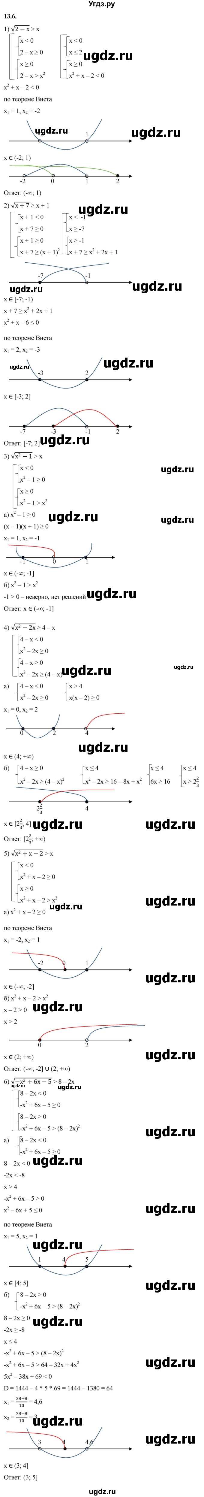 ГДЗ (Решебник к учебнику 2022) по алгебре 10 класс Мерзляк А.Г. / §13 / 13.6