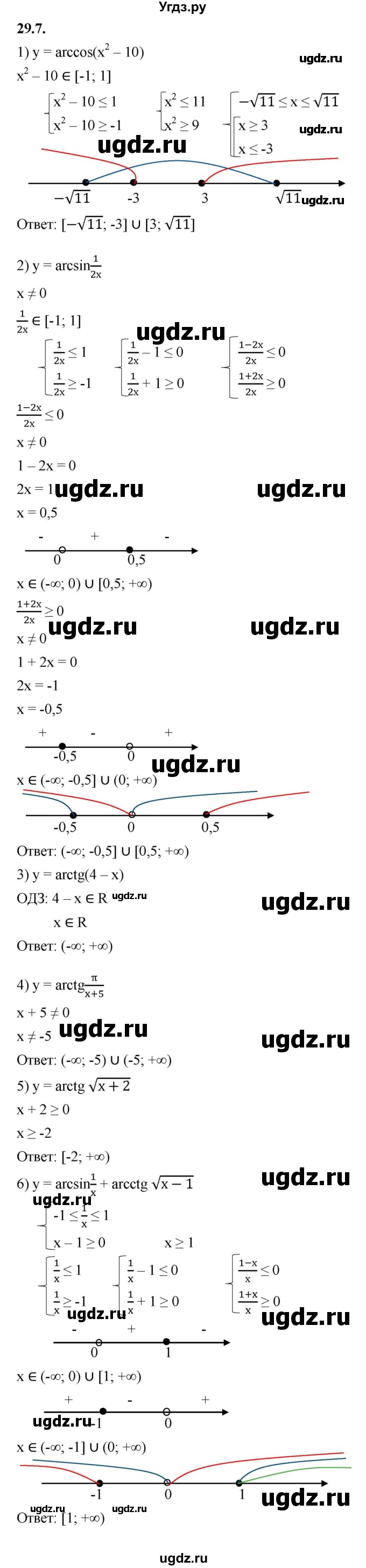ГДЗ (Решебник к учебнику 2022) по алгебре 10 класс Мерзляк А.Г. / §29 / 29.7