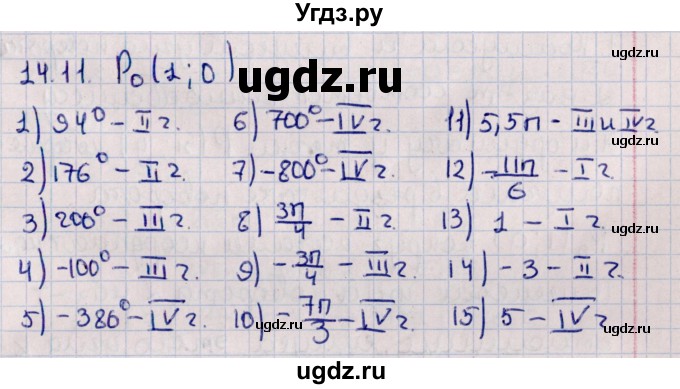 ГДЗ (Решебник к учебнику 2022) по алгебре 10 класс Мерзляк А.Г. / §14 / 14.11