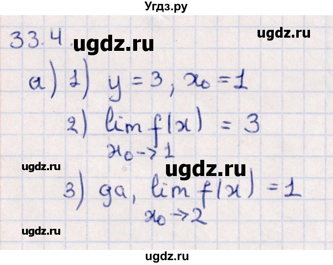 ГДЗ (Решебник к учебнику 2022) по алгебре 10 класс Мерзляк А.Г. / §33 / 33.4