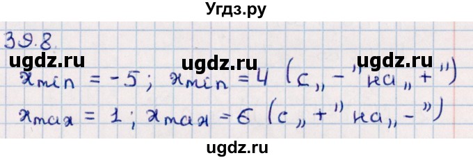 ГДЗ (Решебник к учебнику 2022) по алгебре 10 класс Мерзляк А.Г. / §39 / 39.8