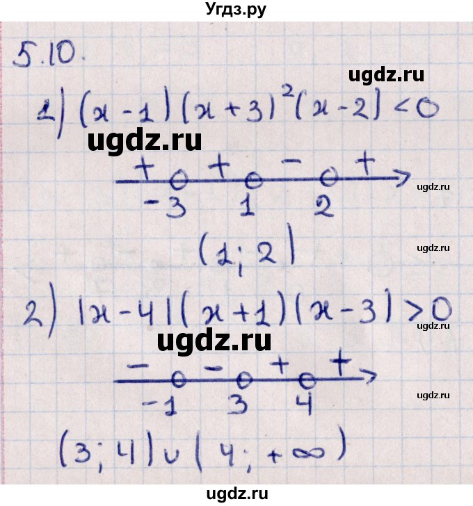ГДЗ (Решебник к учебнику 2022) по алгебре 10 класс Мерзляк А.Г. / §5 / 5.10
