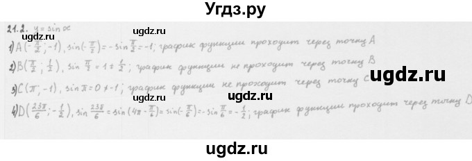 ГДЗ (Решебник к учебнику 2013) по алгебре 10 класс Мерзляк А.Г. / §21 / 21.2