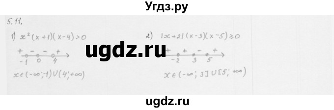 ГДЗ (Решебник к учебнику 2013) по алгебре 10 класс Мерзляк А.Г. / §5 / 5.11