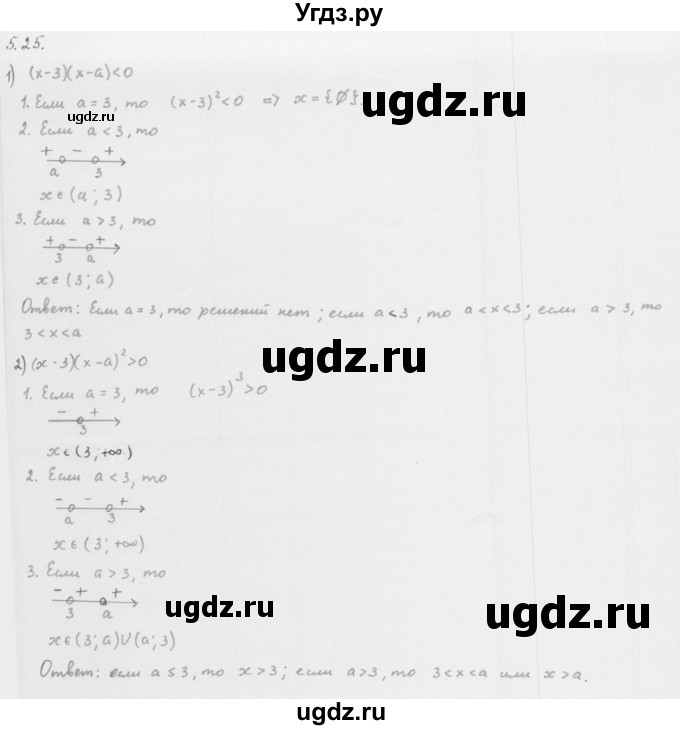 ГДЗ (Решебник к учебнику 2013) по алгебре 10 класс Мерзляк А.Г. / §5 / 5.25