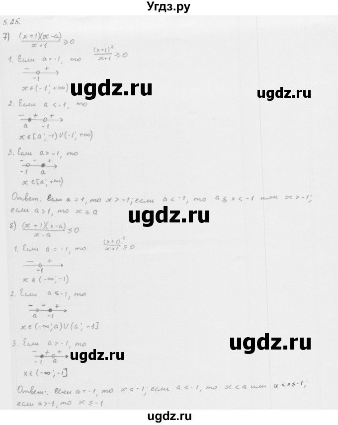 ГДЗ (Решебник к учебнику 2013) по алгебре 10 класс Мерзляк А.Г. / §5 / 5.25(продолжение 4)