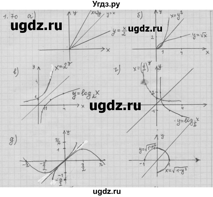 ГДЗ (Решебник) по алгебре 11 класс Никольский С. М. / номер / § 1 / 70