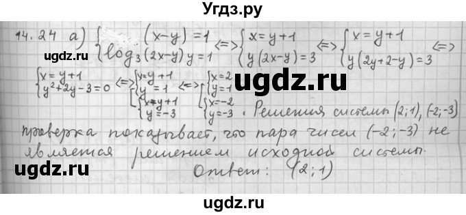 ГДЗ (Решебник) по алгебре 11 класс Никольский С. М. / номер / § 14 / 24