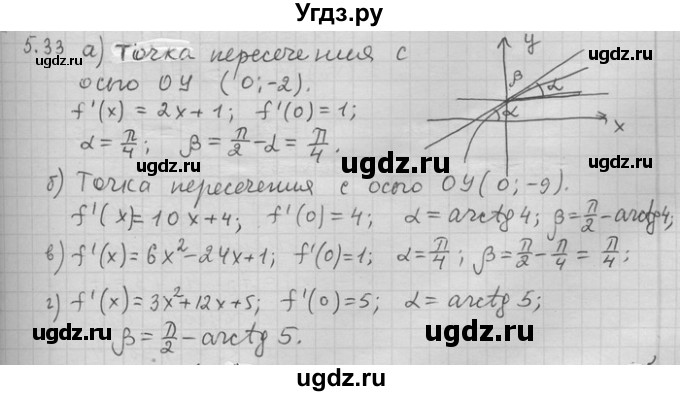 ГДЗ (Решебник) по алгебре 11 класс Никольский С. М. / номер / § 5 / 33