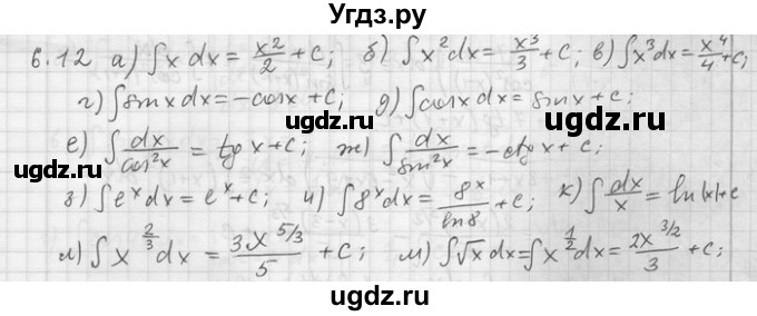 ГДЗ (Решебник) по алгебре 11 класс Никольский С. М. / номер / § 6 / 12