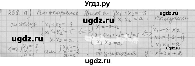 ГДЗ (Решебник) по алгебре 11 класс Никольский С. М. / задача для повторения / 239
