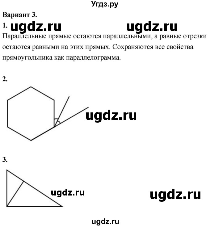 ГДЗ (Решебник 2023) по геометрии 10 класс (дидактические материалы) Б.Г. Зив / дополнительная самостоятельная работа / ДС-1 / Вариант-3