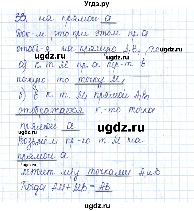 ГДЗ (Решебник) по геометрии 11 класс (рабочая тетрадь) Бутузов В.Ф. / задача номер / 33