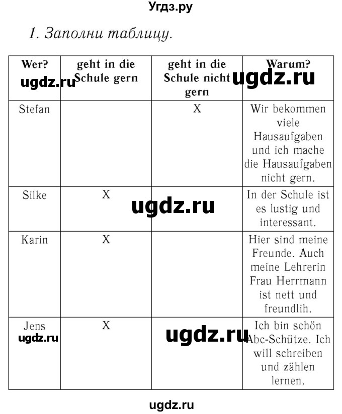 ГДЗ (Решебник №2) по немецкому языку 3 класс (рабочая тетрадь) И.Л. Бим / часть 1. страница номер / 23