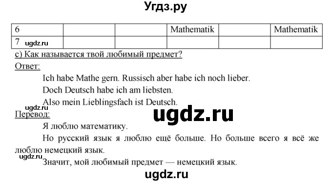 ГДЗ (Решебник) по немецкому языку 6 класс (рабочая тетрадь) И.Л. Бим / страница / 57(продолжение 2)