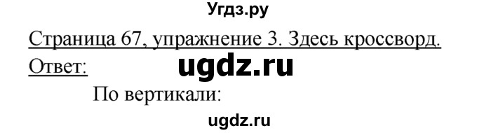 ГДЗ (Решебник) по немецкому языку 6 класс (рабочая тетрадь) И.Л. Бим / страница / 67
