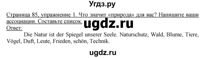 ГДЗ (Решебник) по немецкому языку 10 класс Г.И. Воронина / Стр. 61-90.  Einheit II. Bundesländer, was Neues? / Стр. 85-90.  Ökologie / 1