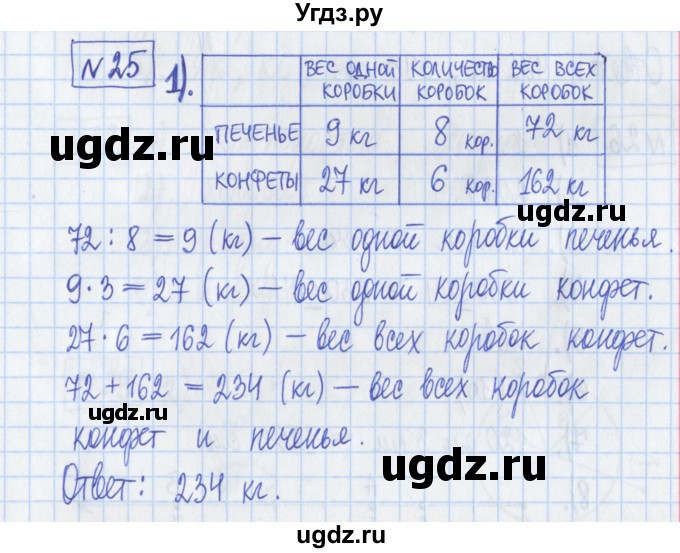 ГДЗ (Решебник) по математике 5 класс (Рабочая тетрадь ) Г.К. Муравин / задание / 25