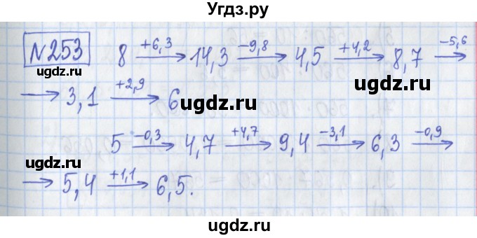 ГДЗ (Решебник) по математике 5 класс (Рабочая тетрадь ) Г.К. Муравин / задание / 253