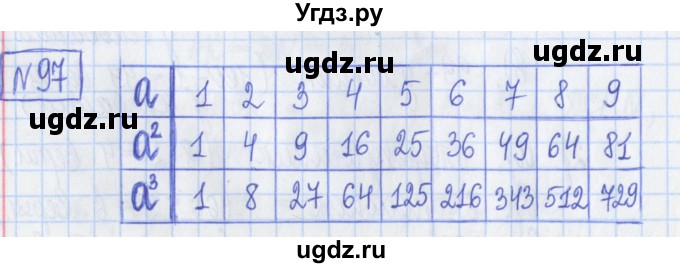 ГДЗ (Решебник) по математике 5 класс (Рабочая тетрадь ) Г.К. Муравин / задание / 97