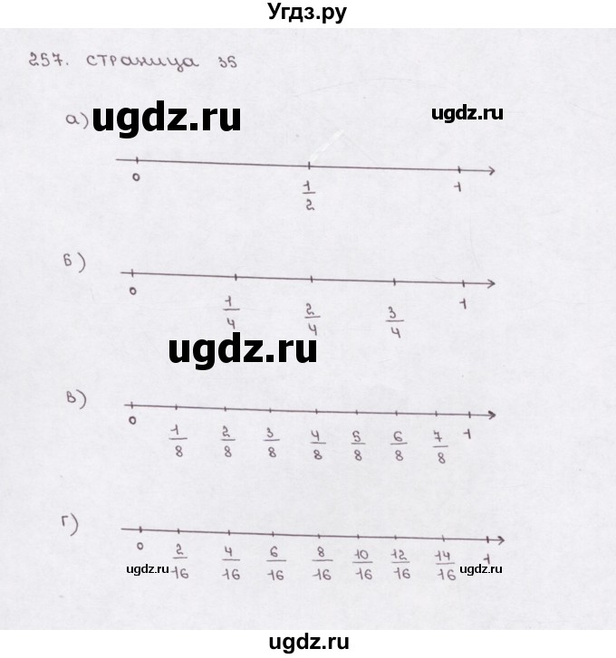 ГДЗ (Решебник) по математике 5 класс (рабочая тетрадь) Е.А. Бунимович / упражнение / 257