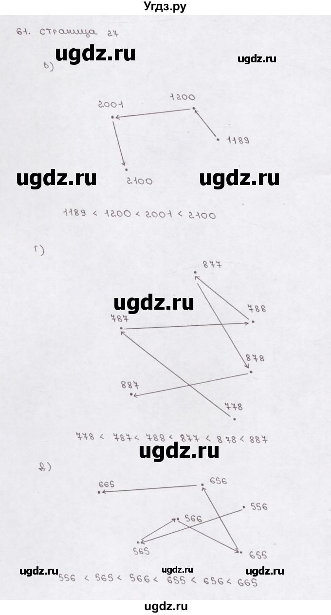 ГДЗ (Решебник) по математике 5 класс (рабочая тетрадь) Е.А. Бунимович / упражнение / 61(продолжение 2)