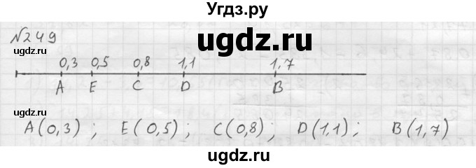 ГДЗ (решебник №2) по математике 5 класс (дидактические материалы) А.С. Чесноков / самостоятельная работа / вариант 2 / 249