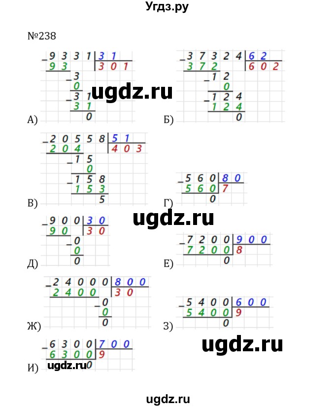 ГДЗ (Решебник к учебнику 2022) по математике 5 класс С.М. Никольский / задание номер / 238