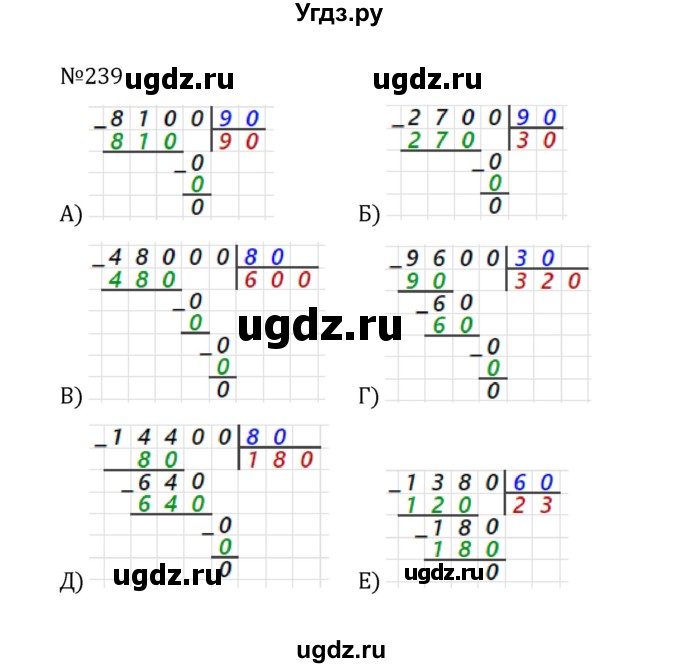 ГДЗ (Решебник к учебнику 2022) по математике 5 класс С.М. Никольский / задание номер / 239