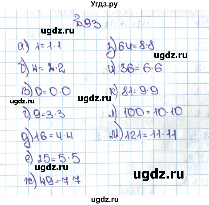 ГДЗ (Решебник №1 к учебнику 2016) по математике 5 класс С.М. Никольский / задание номер / 93