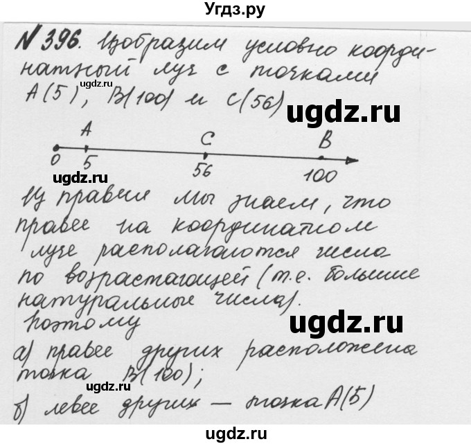 ГДЗ (Решебник №2 к учебнику 2016) по математике 5 класс С.М. Никольский / задание номер / 396