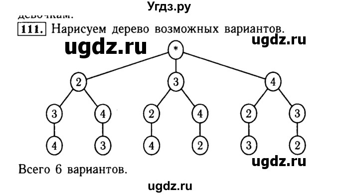 ГДЗ (Решебник №2) по математике 5 класс ( Арифметика. Геометрия.) Е.А. Бунимович / упражнение номер / 111