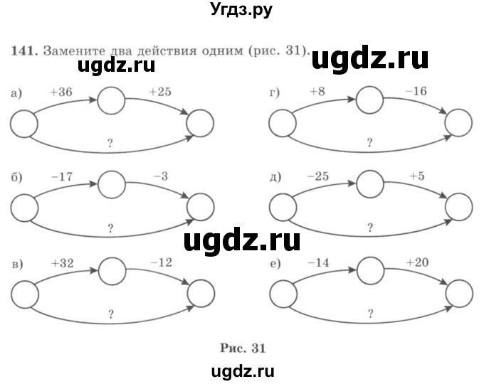 ГДЗ (учебник) по математике 5 класс И.И. Зубарева / номер / 141