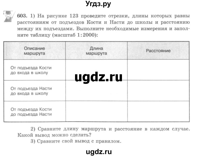 ГДЗ (учебник) по математике 5 класс И.И. Зубарева / номер / 603