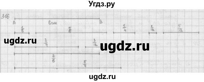 ГДЗ (решебник) по математике 5 класс И.И. Зубарева / номер / 316