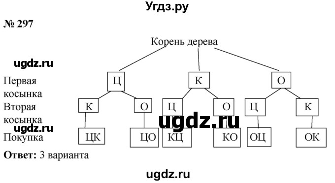 ГДЗ (Решебник №1) по математике 5 класс (рабочая тетрадь) А.Г. Мерзляк / номер / 297