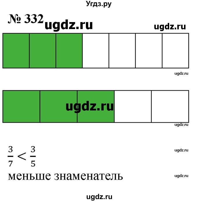ГДЗ (Решебник №1) по математике 5 класс (рабочая тетрадь) А.Г. Мерзляк / номер / 332