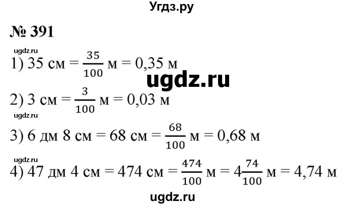 ГДЗ (Решебник №1) по математике 5 класс (рабочая тетрадь) А.Г. Мерзляк / номер / 391