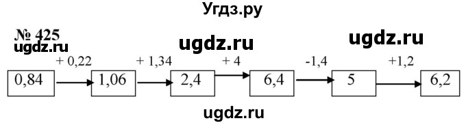 ГДЗ (Решебник №1) по математике 5 класс (рабочая тетрадь) А.Г. Мерзляк / номер / 425